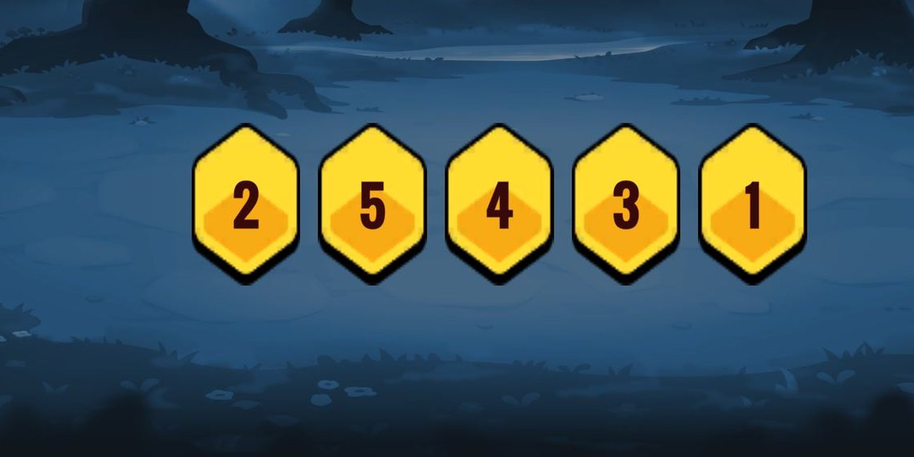 NumberSequence gameplay: numbered cards to memorise